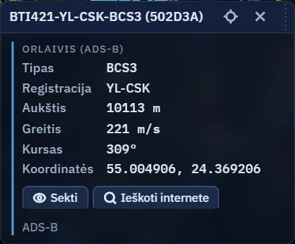 Objekto kortelė